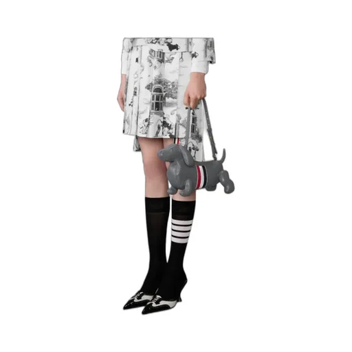 Thom Browne Hector Dog-Shaped Zip-Up Crossbody Bag