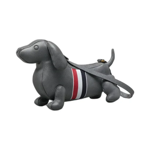 Thom Browne Hector Dog-Shaped Zip-Up Crossbody Bag