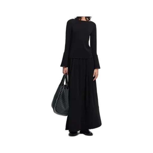 Pleated Midi Skirt