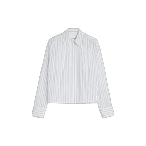 Jil Sander Drop Shoulder Striped-Pattern Shirt