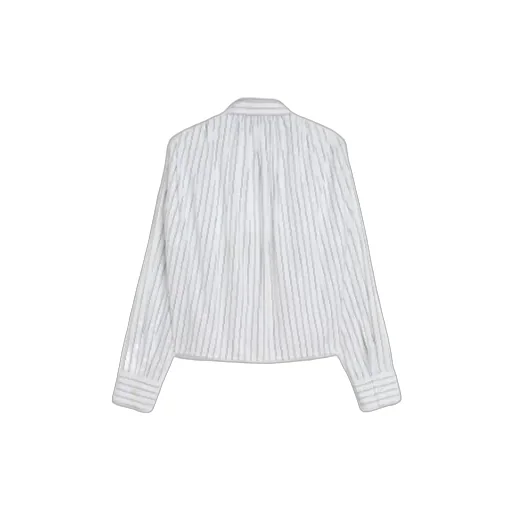 Jil Sander Drop Shoulder Striped-Pattern Shirt