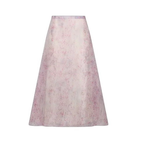 Alberta Ferretti Tie-Dyed Midi Skirt