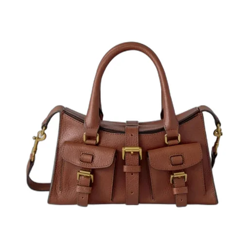 Mulberry Buckle Detailed Top Handle Bag