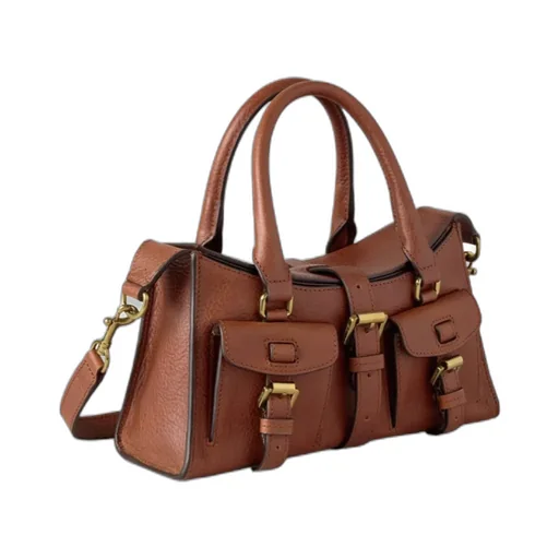 Mulberry Buckle Detailed Top Handle Bag