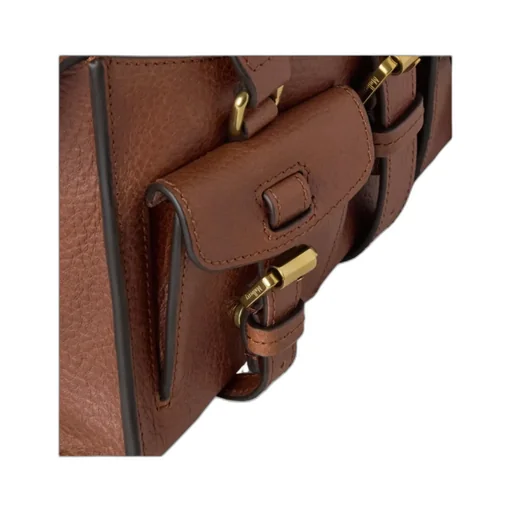 Mulberry Buckle Detailed Top Handle Bag
