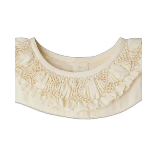 Ruffled Collar Silk Dress