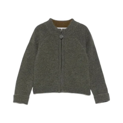 Ribbed Zip-Up Cardigan