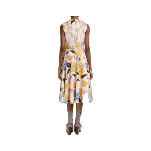 Marni Melodia Print Poplin Midi Dress