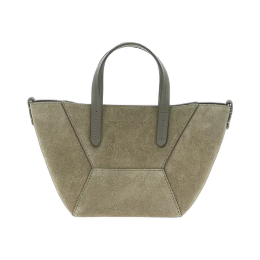 Brunello Cucinelli Bc Duo Embellished Mini Tote Bag
