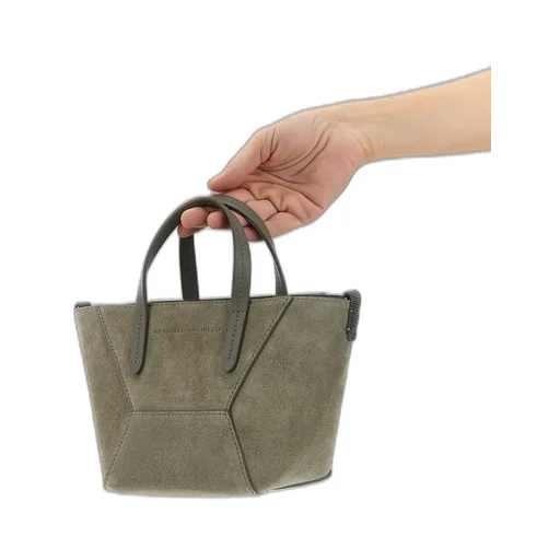 Brunello Cucinelli Bc Duo Embellished Mini Tote Bag