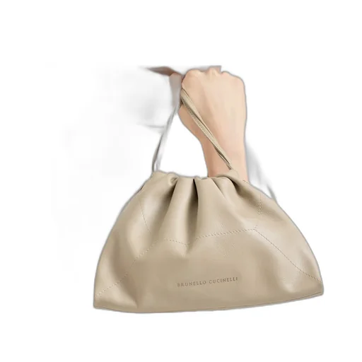Brunello Cucinelli Logo Stamp Tote Bag