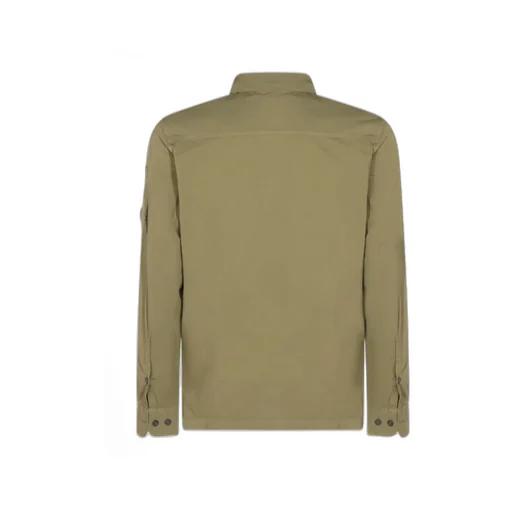 C.P. Company Logo Plaque Zipped Shirt