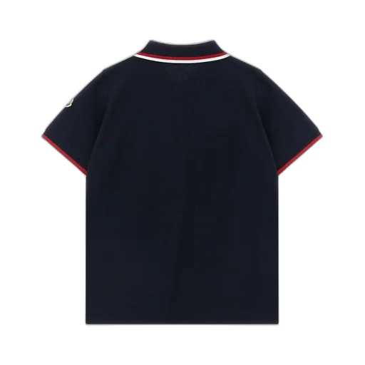 Moncler Enfant Tricolor Polo Shirt