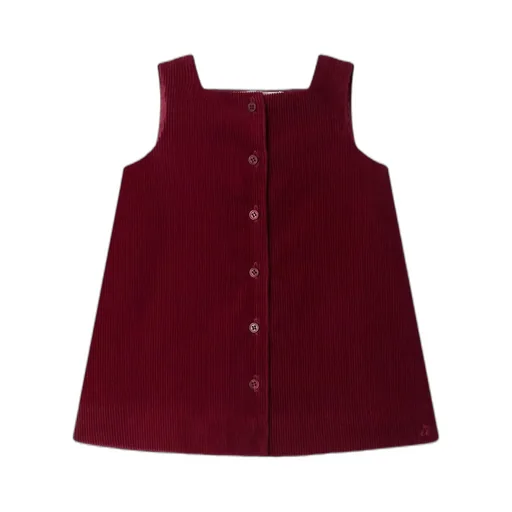 Buttoned Corduroy Dress