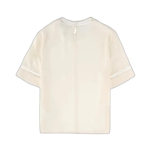 Fabiana Filippi Short Sleeved Embellished Detail T-Shirt