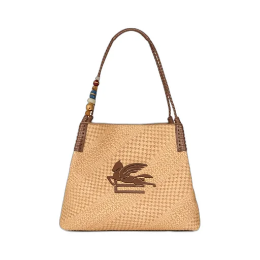 Etro Large Libra Pegasus Bead Shoulder Bag