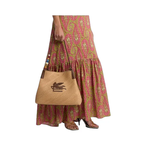 Etro Large Libra Pegasus Bead Shoulder Bag