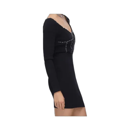 Embellishment Knit Mini Dress