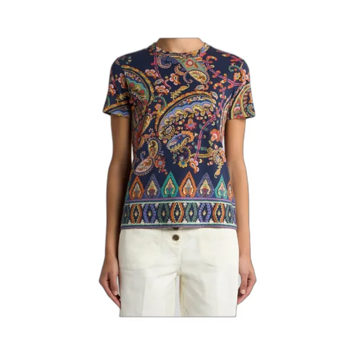 Etro Paisley Printed Short-Sleeved T-Shirt