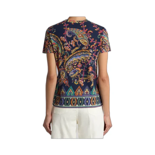 Etro Paisley Printed Short-Sleeved T-Shirt