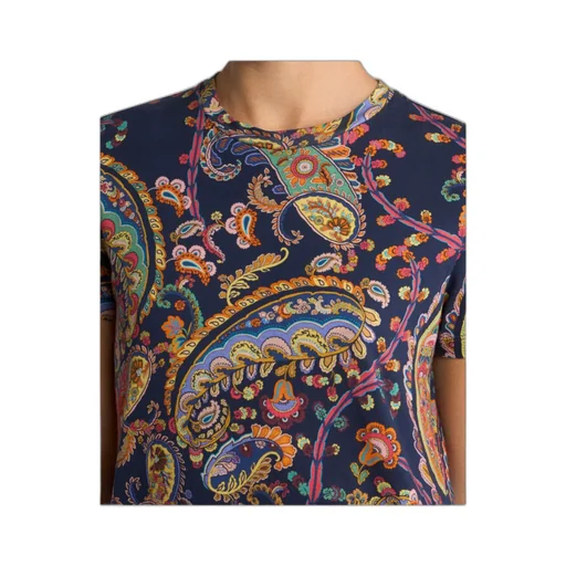 Etro Paisley Printed Short-Sleeved T-Shirt