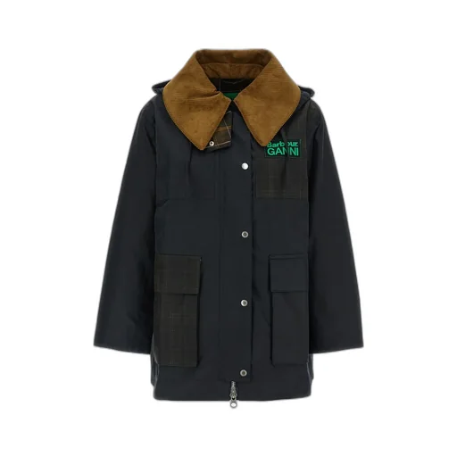 Barbour X Ganni Waxed Duffle Coat