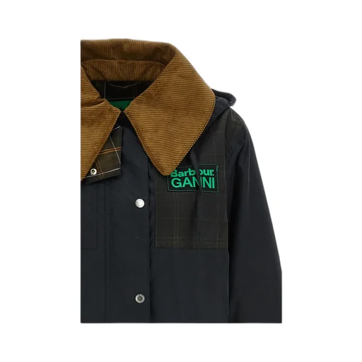 Barbour X Ganni Waxed Duffle Coat