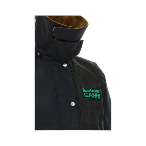 Barbour X Ganni Waxed Duffle Coat