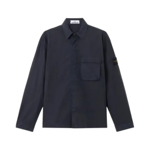Comfort-Fit Overshirt With Snap Fastening