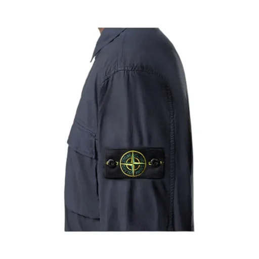 Comfort-Fit Overshirt With Snap Fastening
