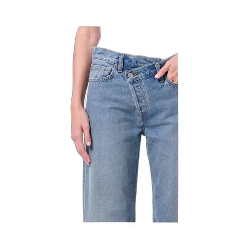 Agolde High-Rise Straight-Leg Jeans