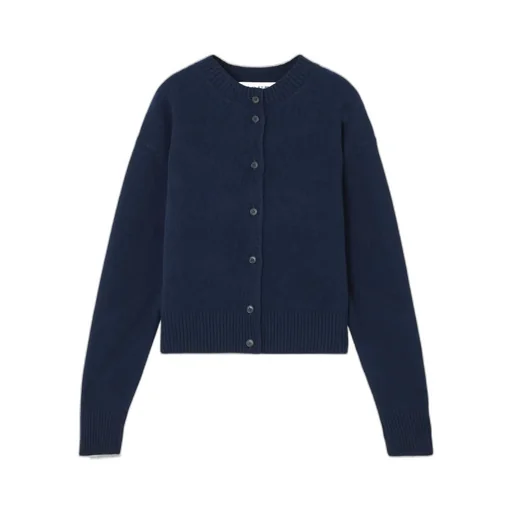 Ribbed Buttoned Cardigan