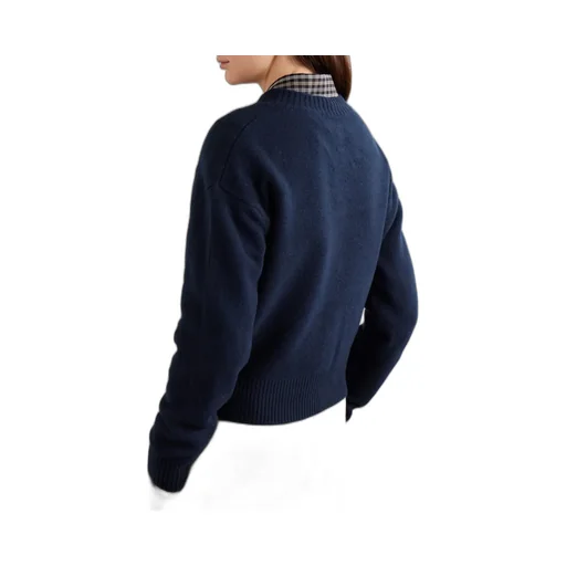 Ribbed Buttoned Cardigan