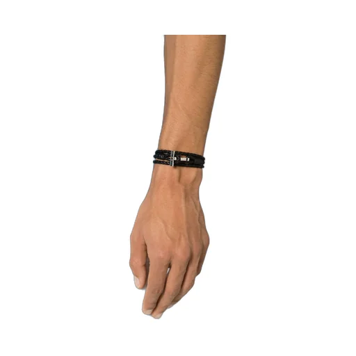 Braided-Design T-Bar Bracelet