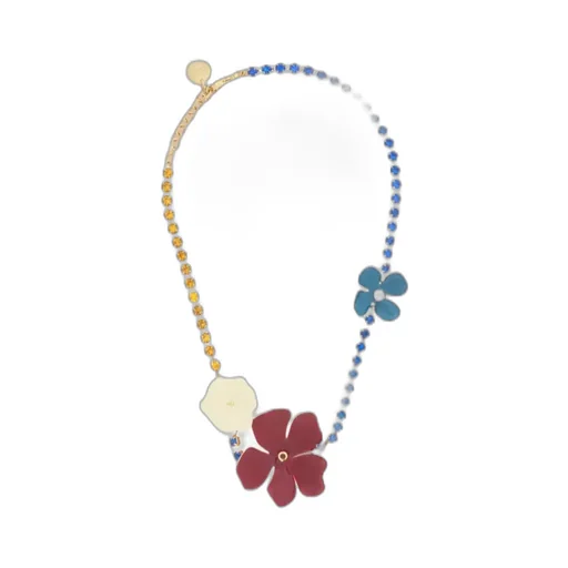 Marni Flower Embellished Necklace
