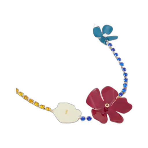 Marni Flower Embellished Necklace