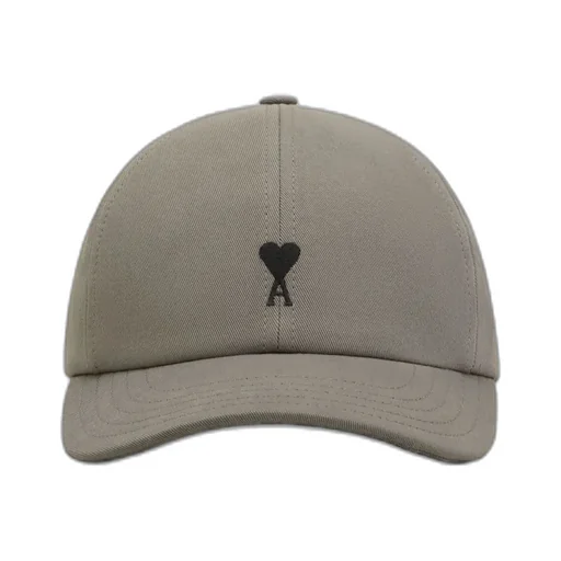 Ami Paris Logo Embroidered Curved Peak Cap