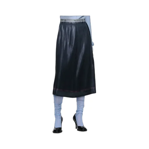 Maison Margiela Foil Treated Midi Skirt