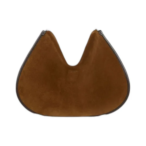 Maxi Suede Pony Bag With Embroidery