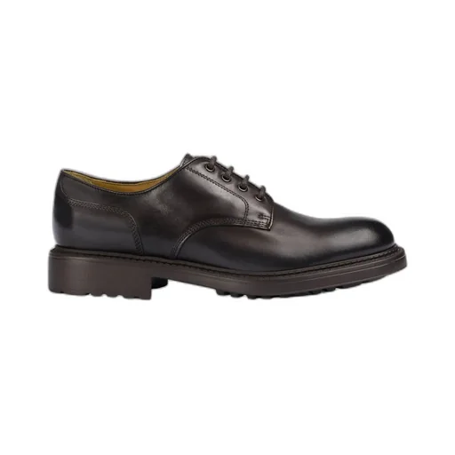 Doucal's Round Toe Lace-Up Shoes