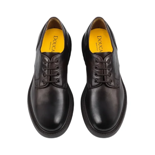 Doucal's Round Toe Lace-Up Shoes