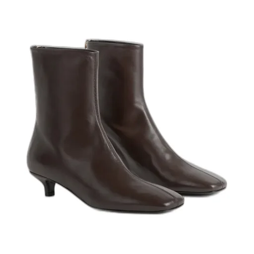 35Mm Nappa Ankle Boots