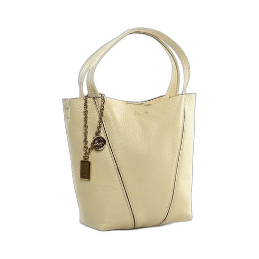 Chlo Spin Logo Printed Small Tote Bag