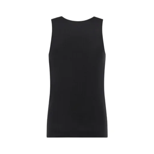 Dolce & Gabbana Logo Patch Ribbed Tank Top