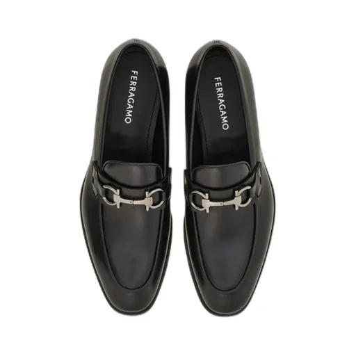 Ferragamo Gancini Buckle Loafers