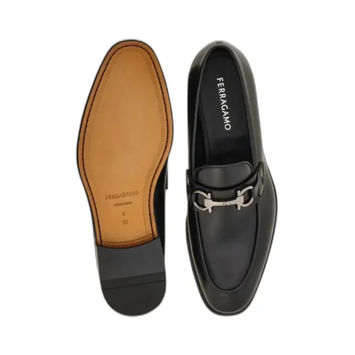 Ferragamo Gancini Buckle Loafers
