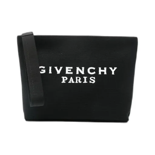 Givenchy Paris Signature Logo Zipped Pouc