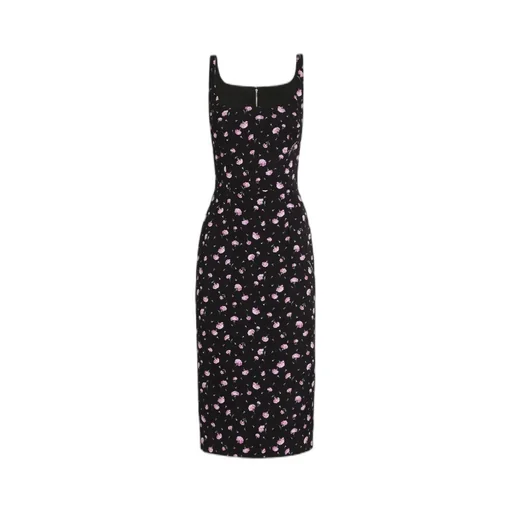 Dolce & Gabbana Carnations-Printed Sheath Dress