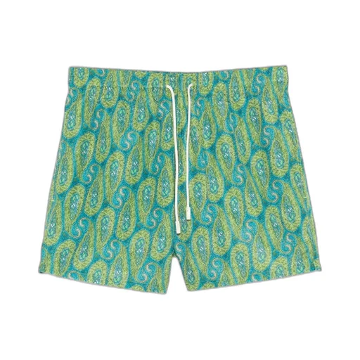 Etro Paisley Printed Drawstring Swim Shorts
