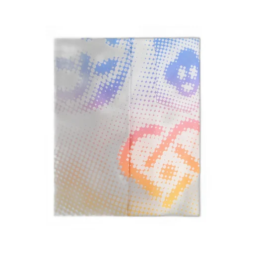 Casablanca Halftone Logo Short Sleeved Satin Shirt